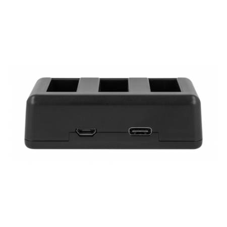 Newell SDC-USB - ładowarka trójkanałowa do akumulatorów BCX204 do Osmo Action, NL4982_Ładowarka z boku / Porty zasilające_2